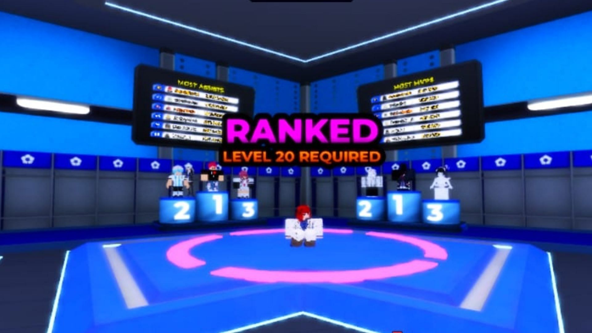The level requirement for the Ranked Mode (Image via Roblox)
